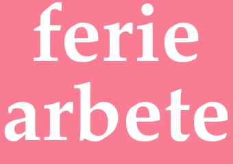 Synonym feriearbete