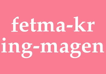 Synonym fetma kring magen