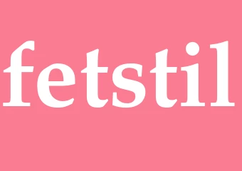 Synonym fetstil