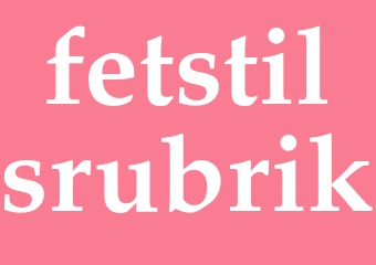 Synonym fetstilsrubrik