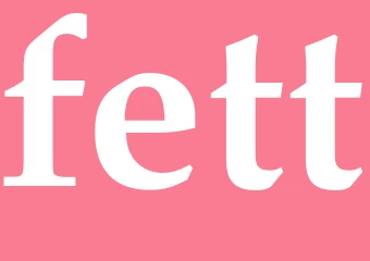 Synonym fett