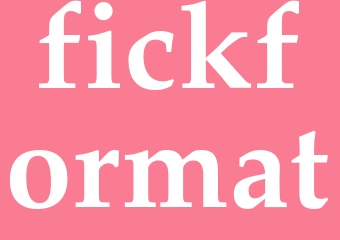 Synonym fickformat
