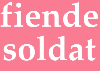 Synonym fiendesoldat