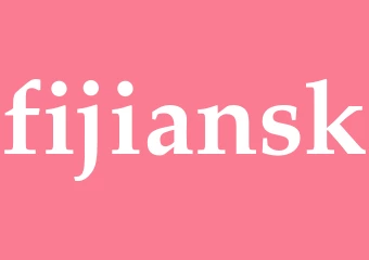 Synonym fijiansk