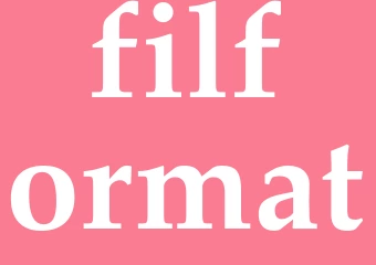 Synonym filformat