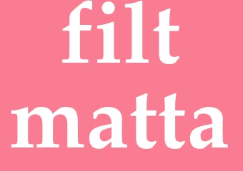 Synonym filtmatta