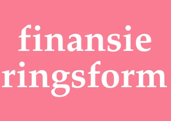 Synonym finansieringsform