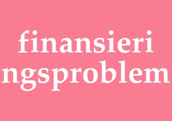 Synonym finansieringsproblem