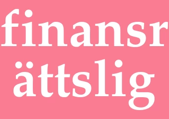 Synonym finansrättslig