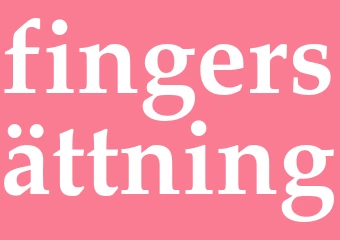Synonym fingersättning