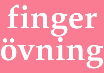 Synonym fingerövning