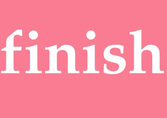 Synonym finish
