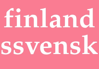 Synonym finlandssvensk