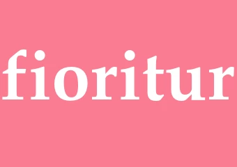 Synonym fioritur