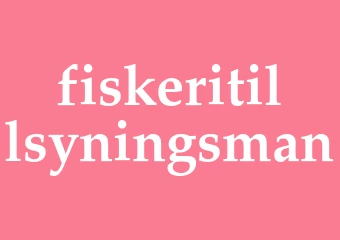 Synonym fiskeritillsyningsman
