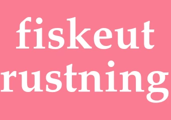 Synonym fiskeutrustning