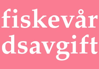 Synonym fiskevårdsavgift
