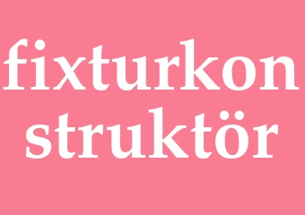 Synonym fixturkonstruktör