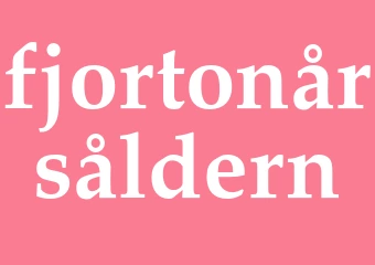 Synonym fjortonårsåldern