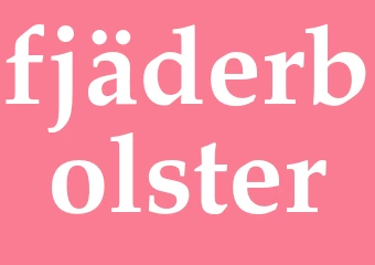 Synonym fjäderbolster