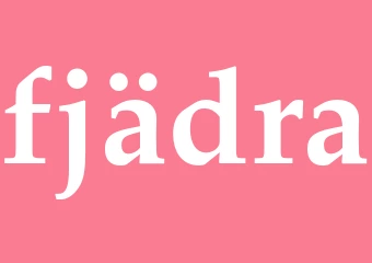 Synonym fjädra