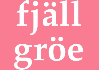 Synonym fjällgröe