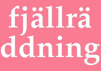 Synonym fjällräddning