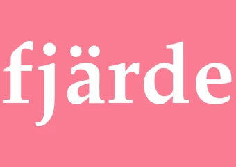 Synonym fjärde
