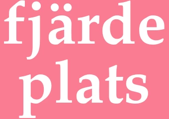 Synonym fjärdeplats