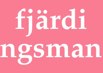 Synonym fjärdingsman