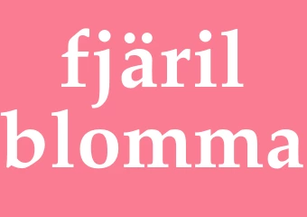 Synonym fjärilblomma