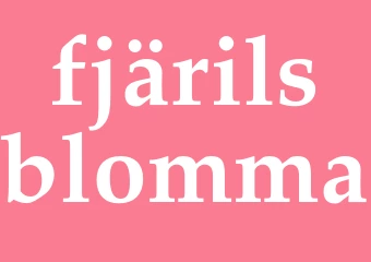 Synonym fjärilsblomma