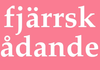 Synonym fjärrskådande