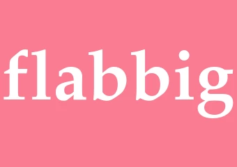 Synonym flabbig