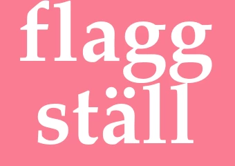 Synonym flaggställ