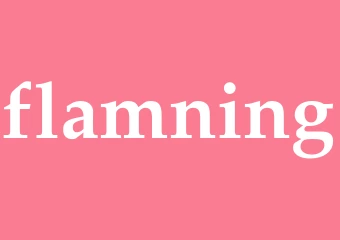 Synonym flamning