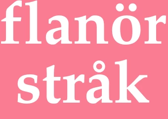Synonym flanörstråk