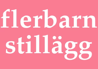 Synonym flerbarnstillägg