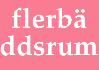 Synonym flerbäddsrum