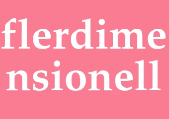 Synonym flerdimensionell