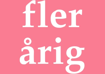 Synonym flerårig