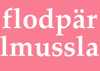 Synonym flodpärlmussla