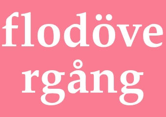 Synonym flodövergång