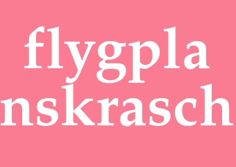 Synonym flygplanskrasch
