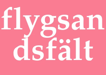 Synonym flygsandsfält