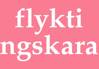 Synonym flyktingskara