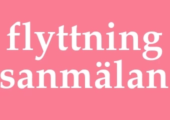 Synonym flyttningsanmälan