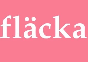 Synonym fläcka