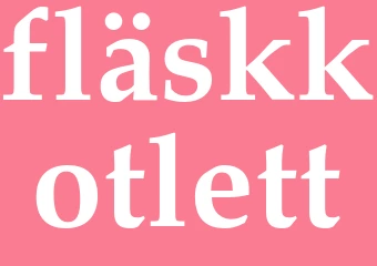 Synonym fläskkotlett