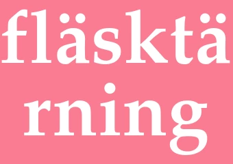 Synonym fläsktärning